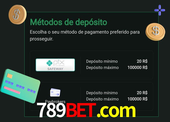 O cassino 789bet.com oferece uma grande variedade de métodos de pagamento
